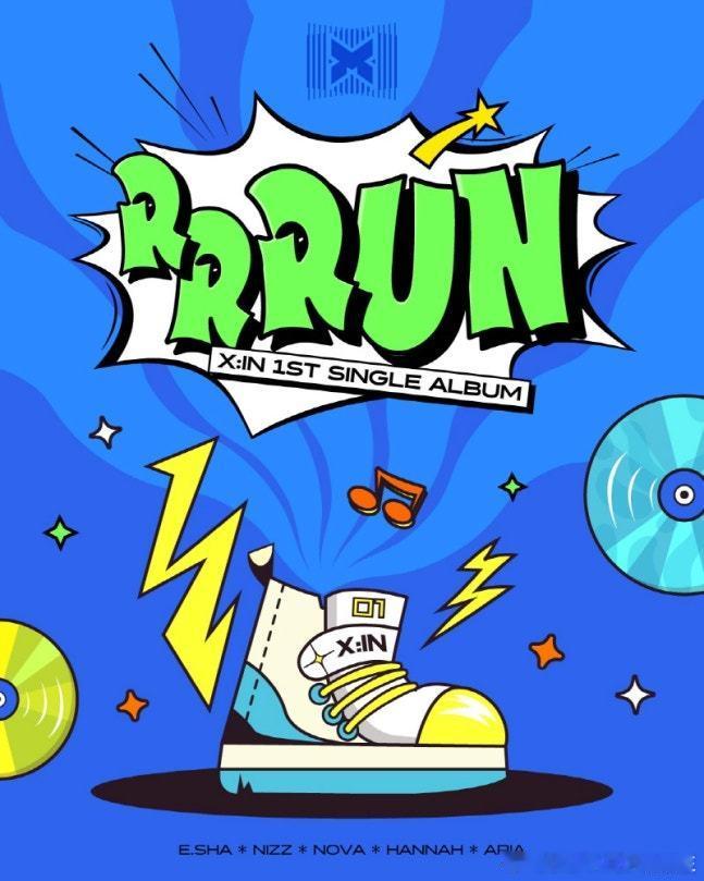 女团X:IN 新单曲辑《RRRUN》预告公开。 ​​​
