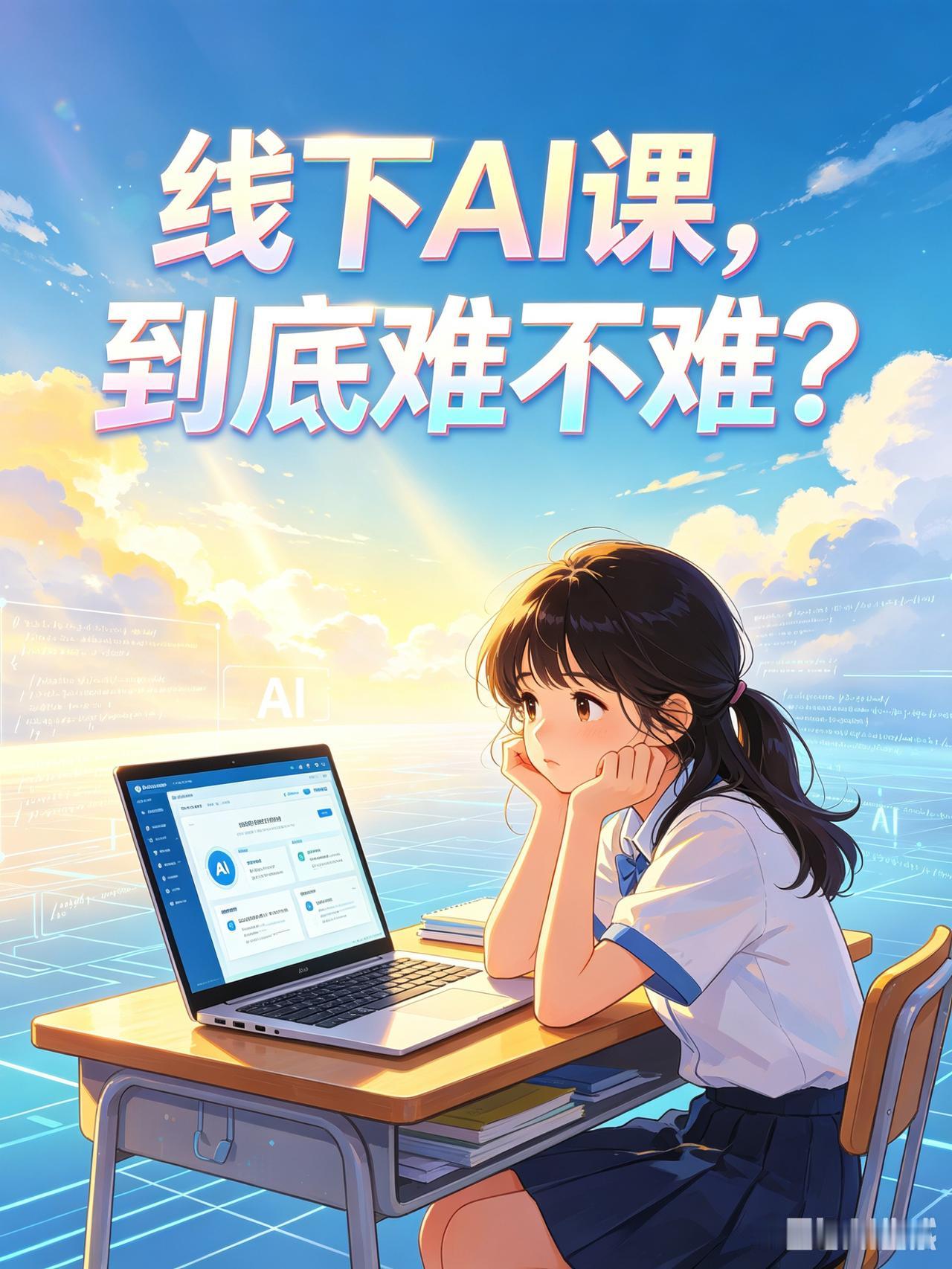大姑姐来我家，聊到她闺女在郑州学AI课的事，说上周整整一星期每晚都睡不着，气得急