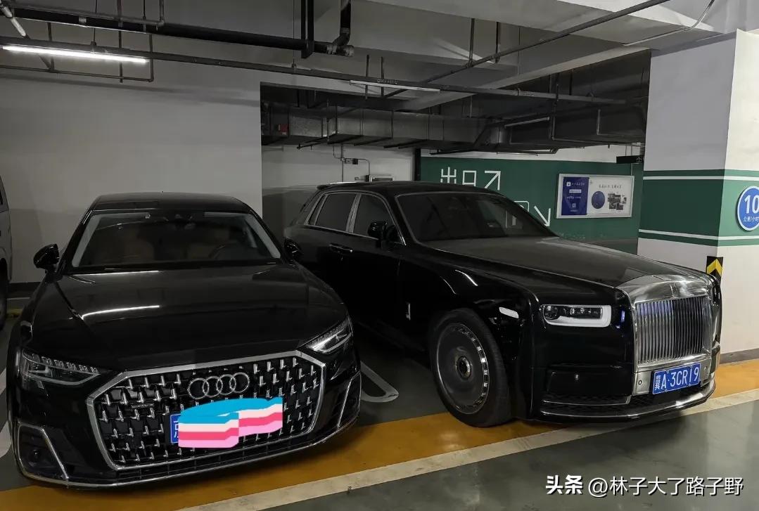 要么怎么说人家劳斯莱斯幻影是老大呢！
平常把奥迪A8单拎出来一看，很有气场、很霸