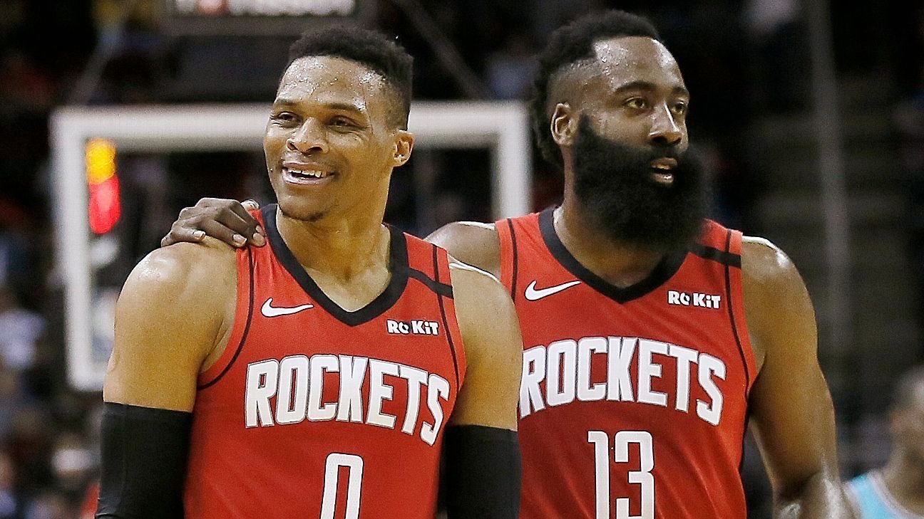 哈登和威少是NBA历史上单赛季场均得分最高的组合❤️19-20赛季，哈登场均34
