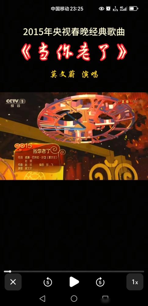 当时在春晚上表演《当你老了》时，作词署名：赵照、叶芝，感觉还挺严谨的，毕竟引用了