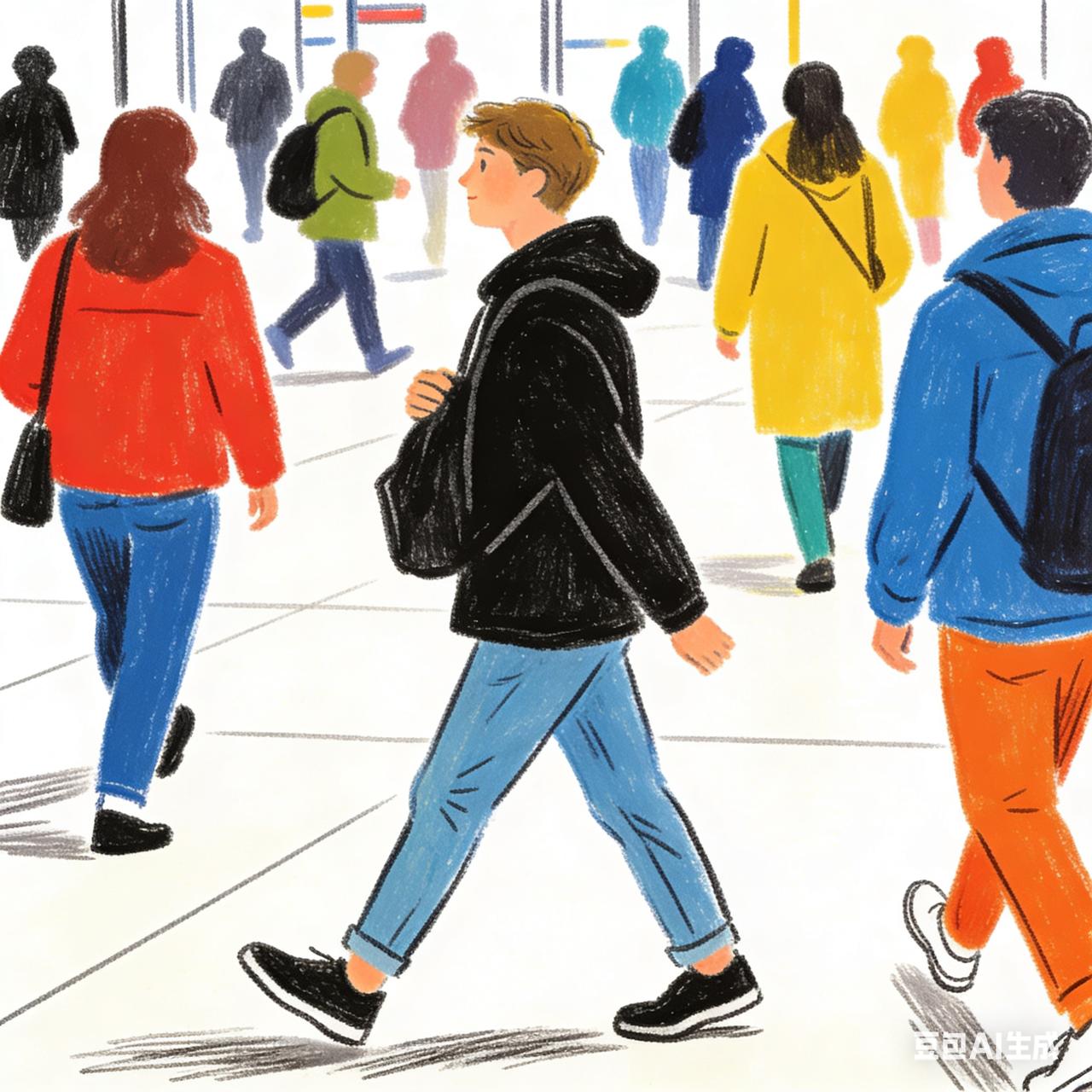 这穿搭真让我轻敌了，

地铁玻璃上映出一张模糊的脸，我下意识地整理了下新买的羊绒