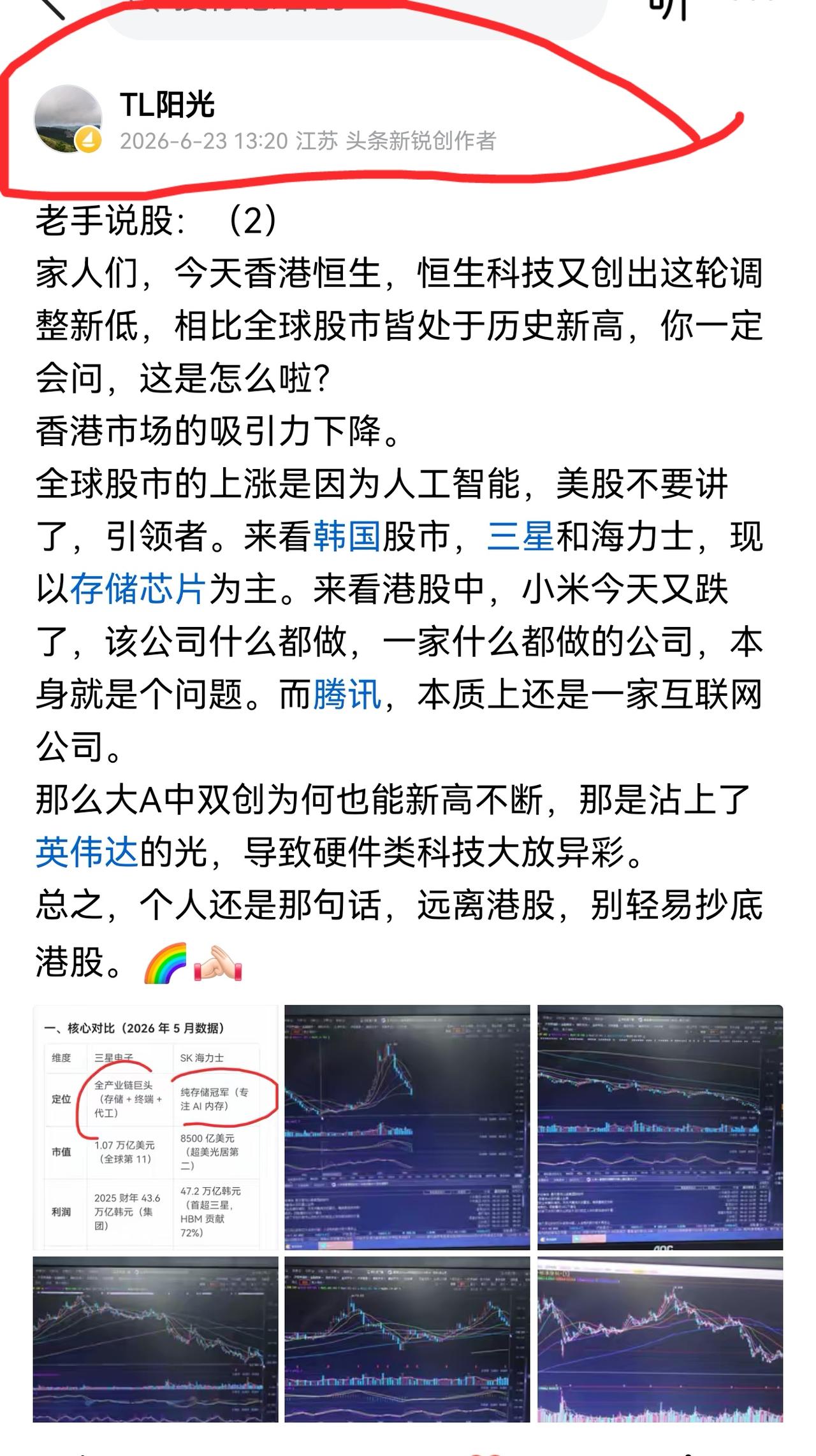 老手说股：（1）
家人们，个人还是那句话，对已经步入下降通道的指数，个股，别自以