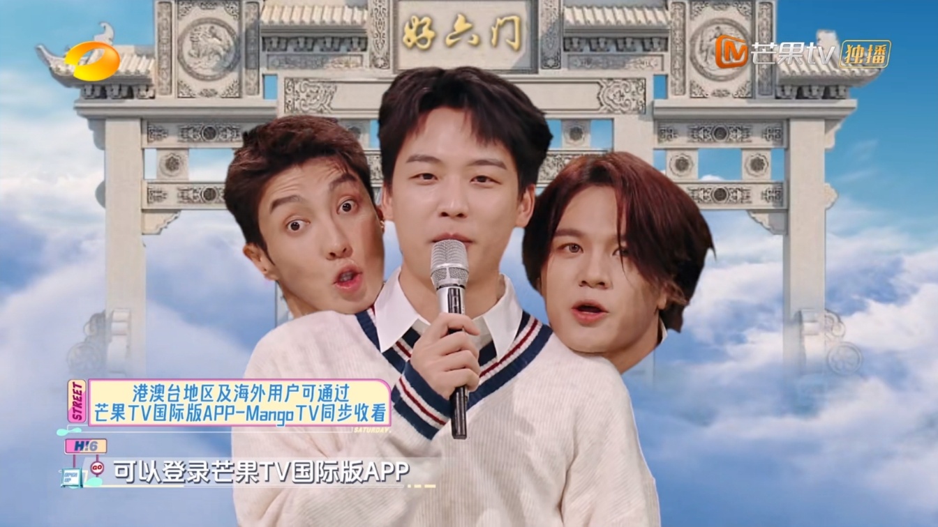 哈哈哈，好恐怖的三颗头。 