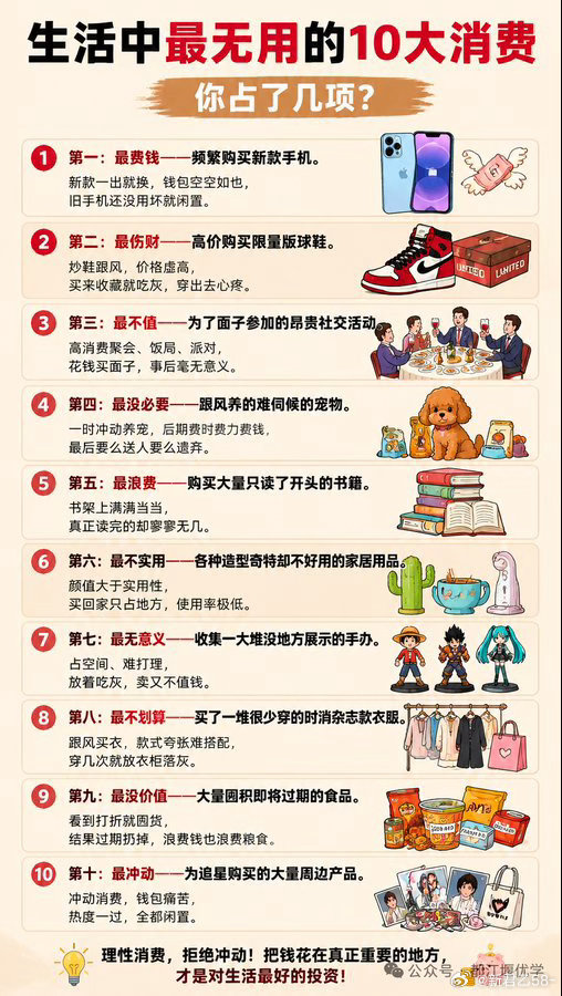 有不少消费图一时快乐，过后只剩下闲置和懊悔。 