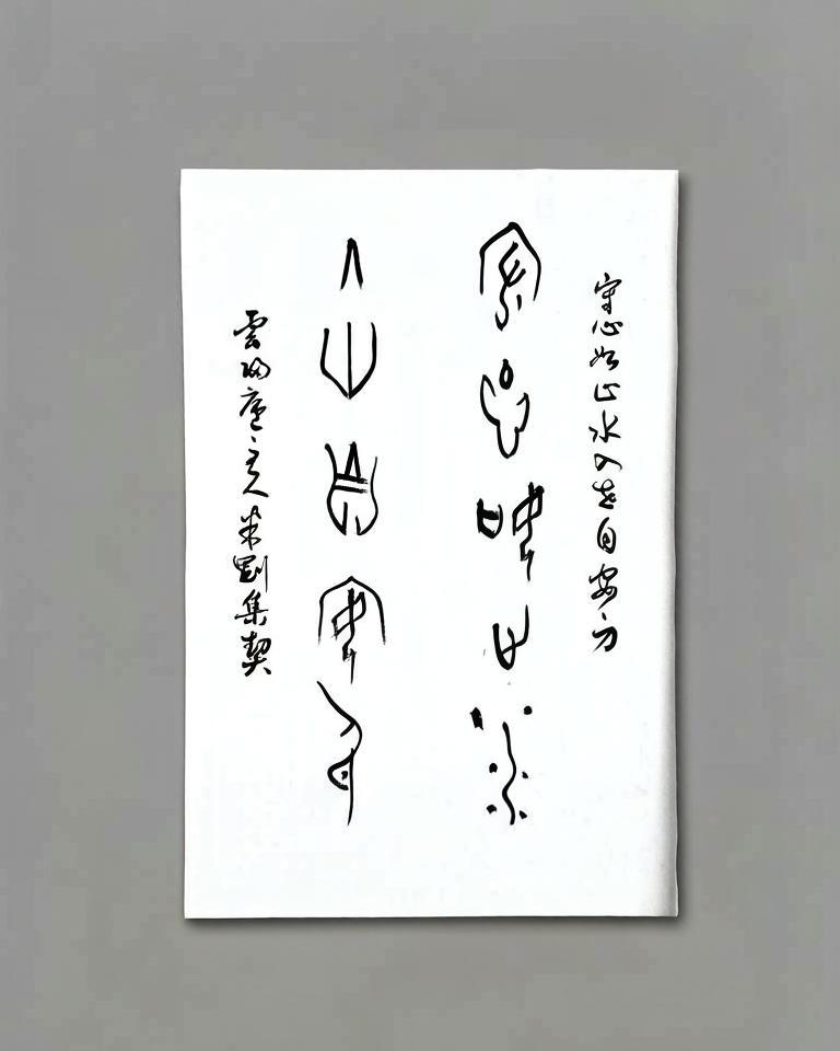 米刚甲骨文作品