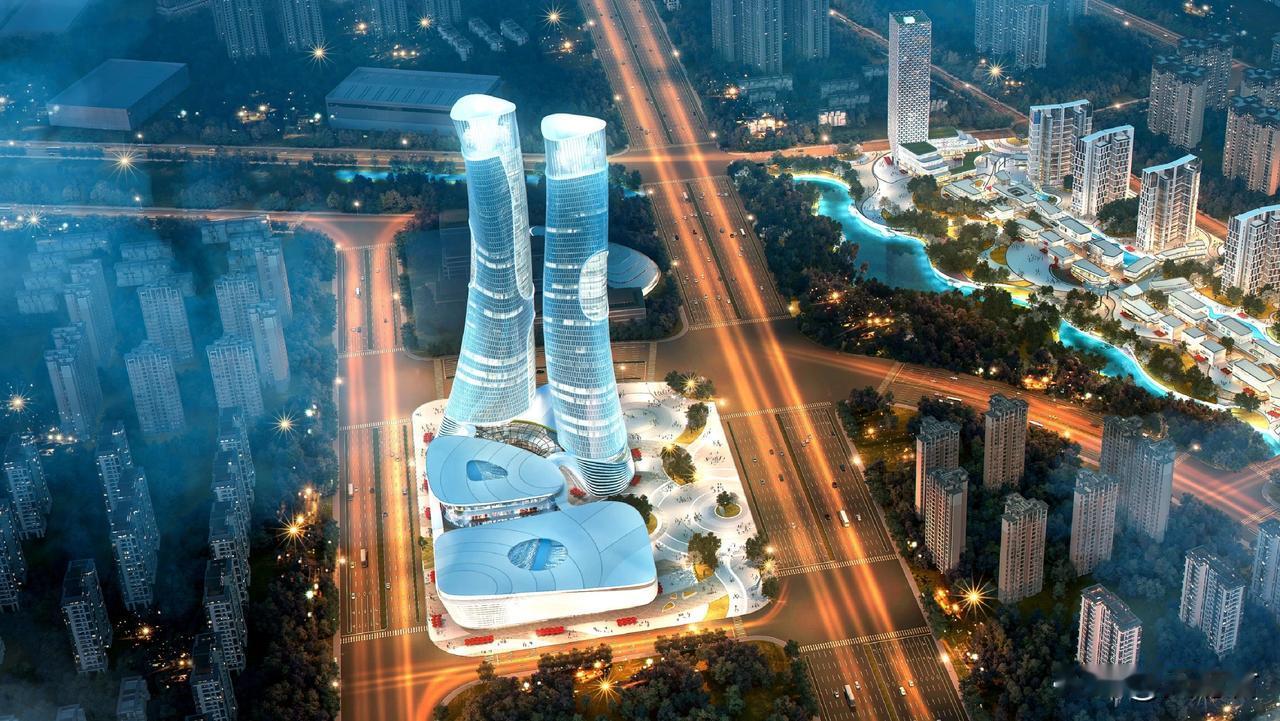 视高“双子塔”高楼来啦，超200米高！