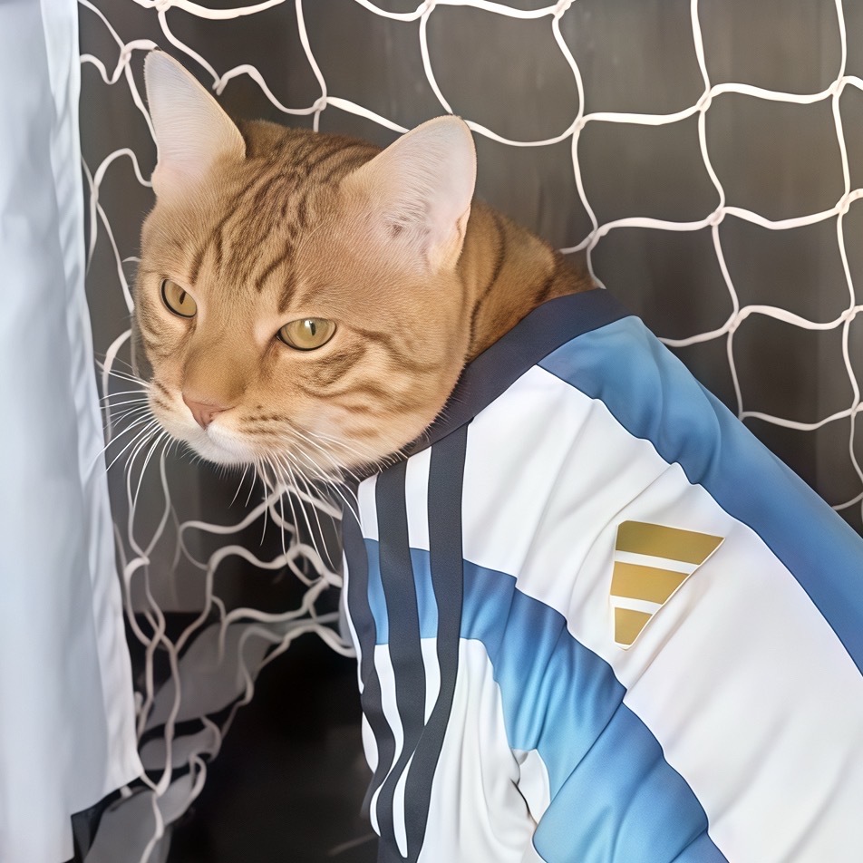 梓渝给猫猫穿阿根廷球衣喵星阿根廷球迷报到⚽️🇦🇷梓渝×大鱼×小十一梓渝和小猫