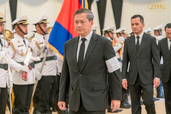 泰柬双方同意停火7月29日，柬埔寨首相洪玛奈吊唁在Phu Makheua 地区交