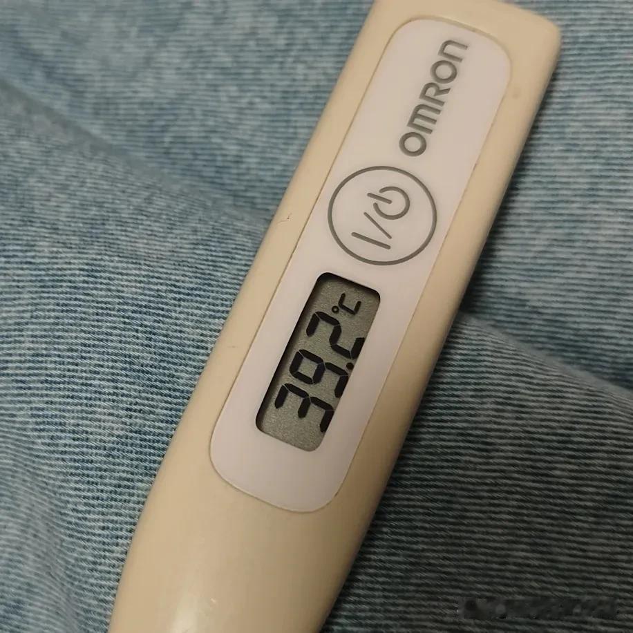 什么情况，
怎么突然就发烧了39.2℃，
赶紧吃药吧！
我这温度真的是创纪录了！