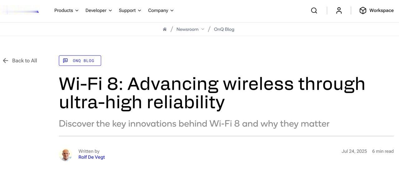 Wi‑Fi 8 将不是更快，而是更稳：Qualcomm 定义下一代无线新范式
