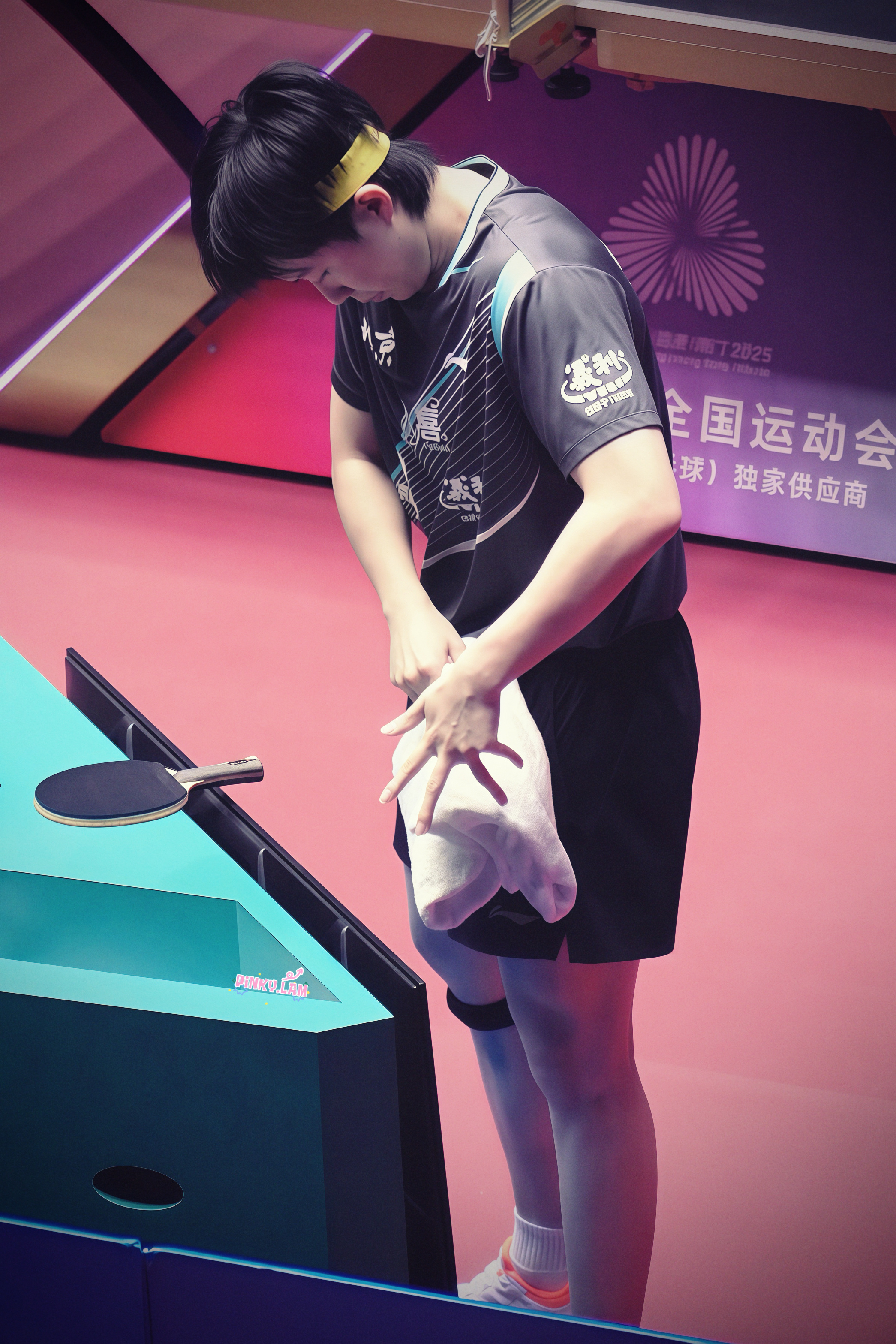 擦下小手等下又要準備小寶加油！健康健康！