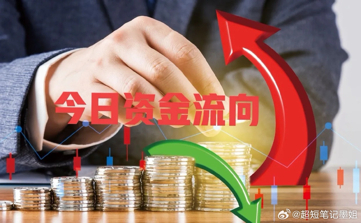 今日主力资金流向！那些方向在流入，那些方向在流出？今日资金净流入前20个股1. 