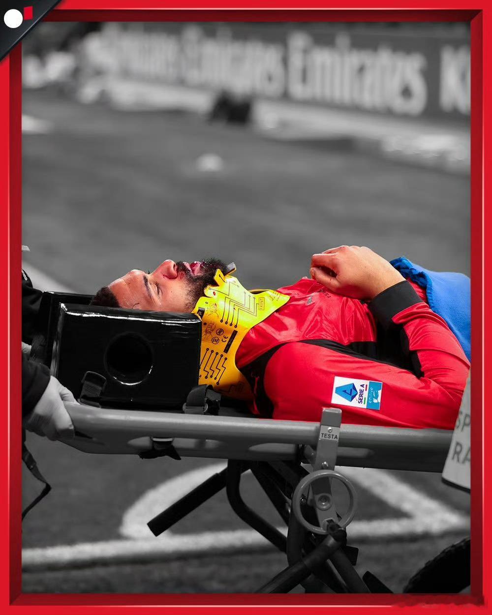 ❌ 米兰对阵帕尔马比赛中最糟糕的时刻出现在第8分钟，洛夫图斯-奇克在与门将科尔维