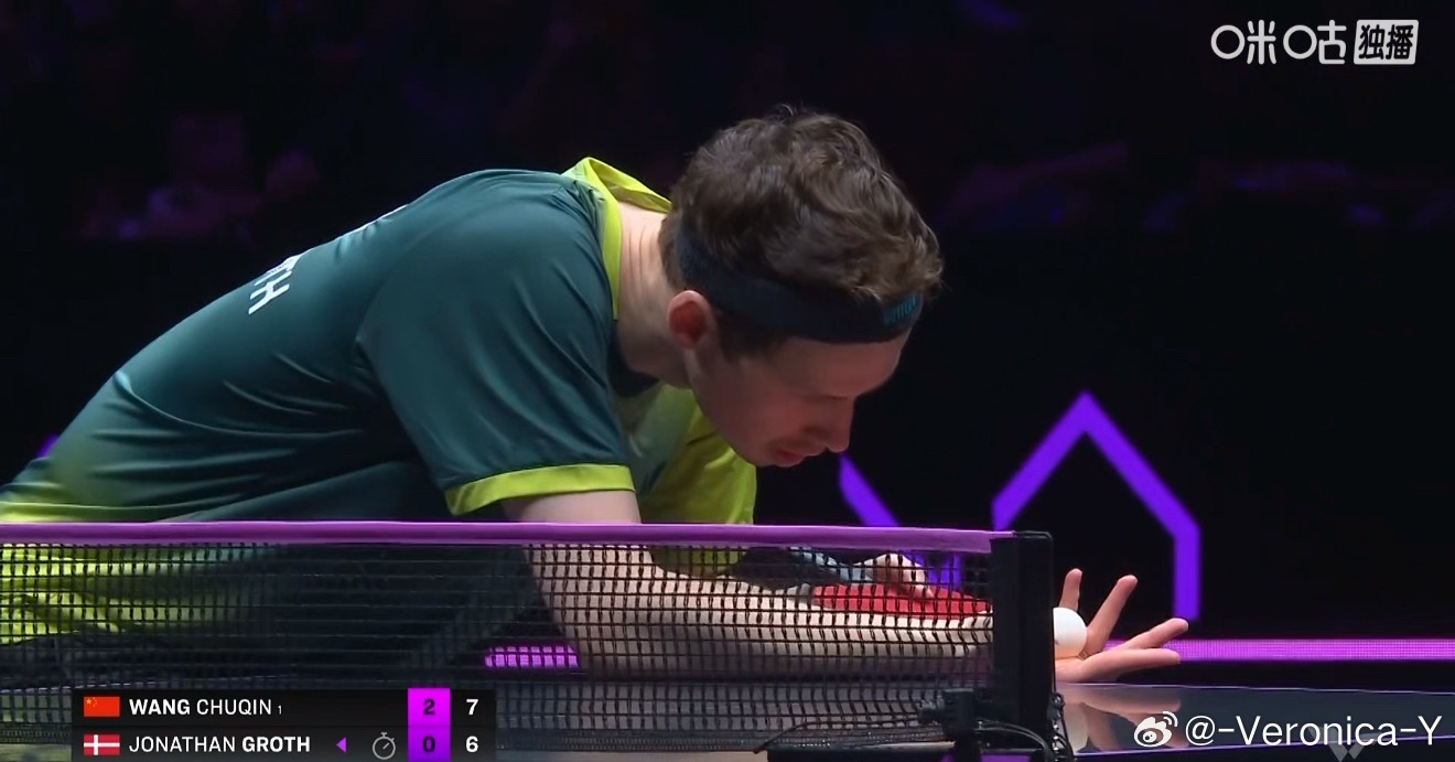 2026wtt重庆冠军赛男子单打32-16王楚钦3-0格罗特（11-8 11-3