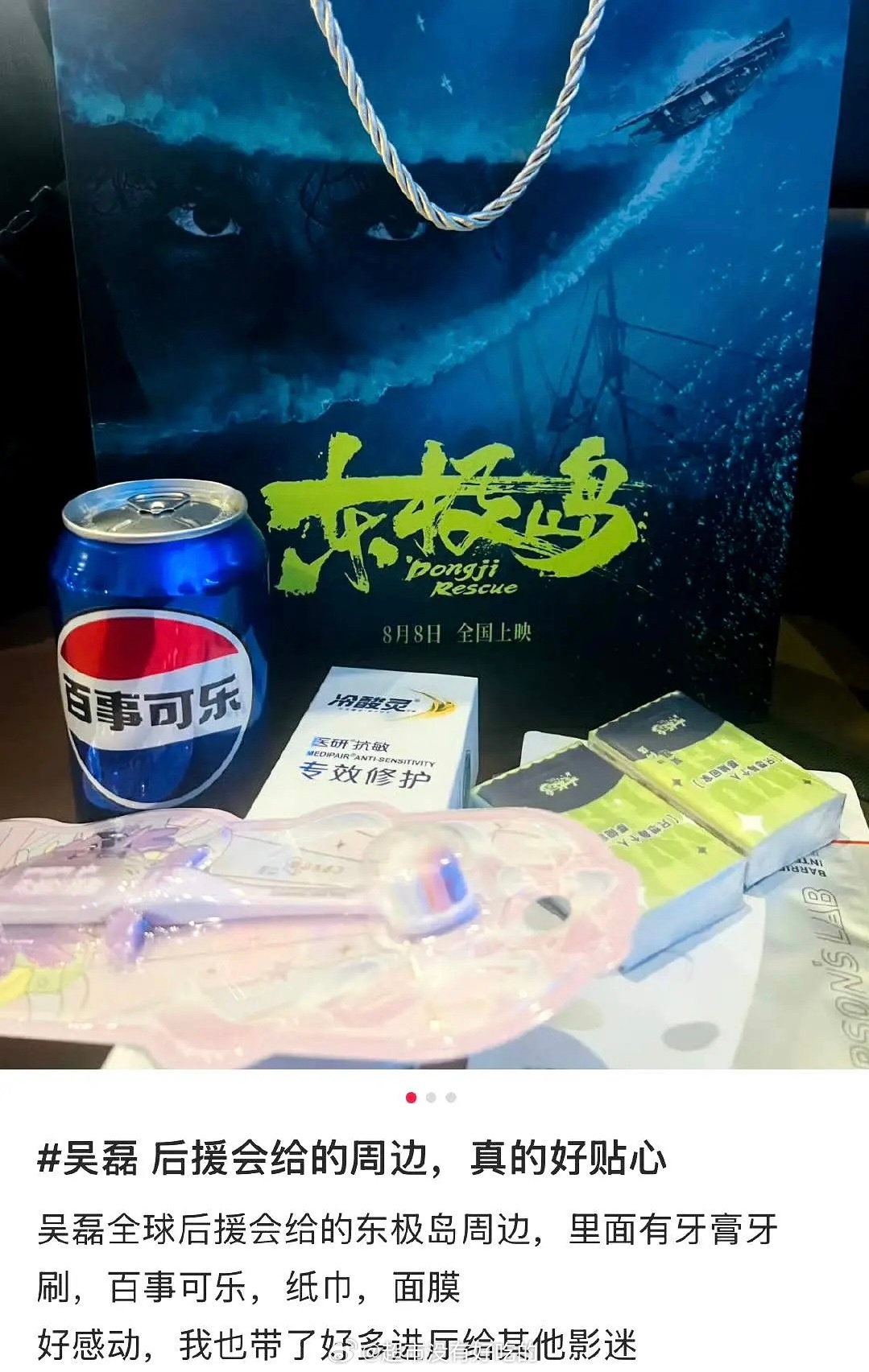 吴磊后援会《东极岛》首映礼应援 ​​​