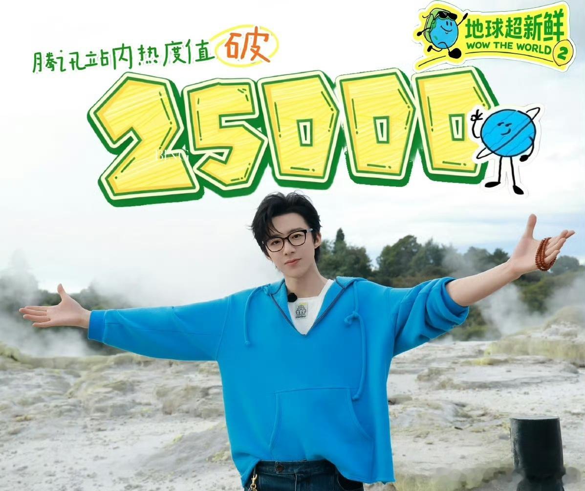 刘宇宁《地球超新鲜2》热度破25000，什么水平？ 