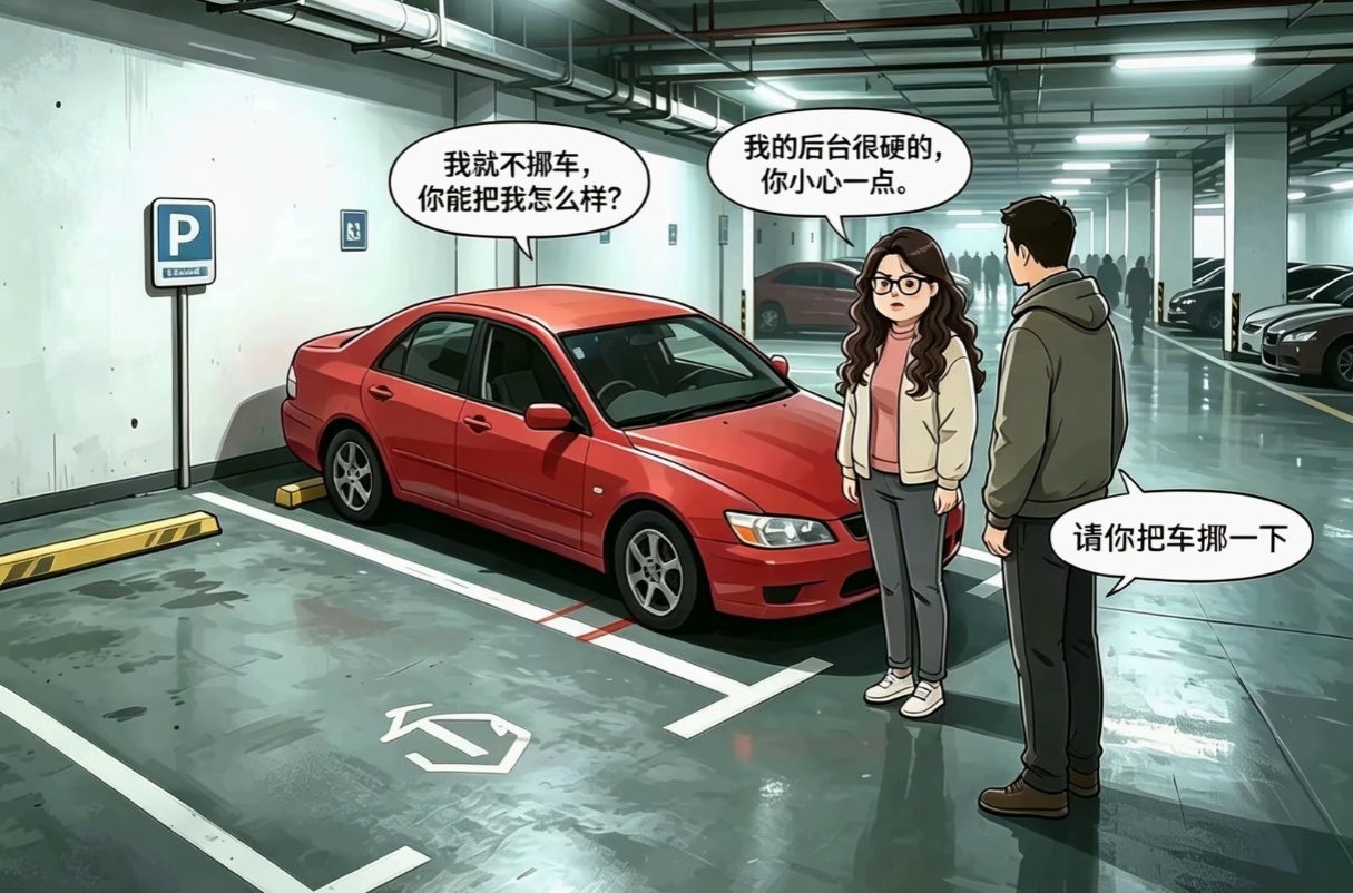 霸占业主8万车位女子当面道歉全程关注着这个事，要不是网络舆论跟上来了，简直要让被