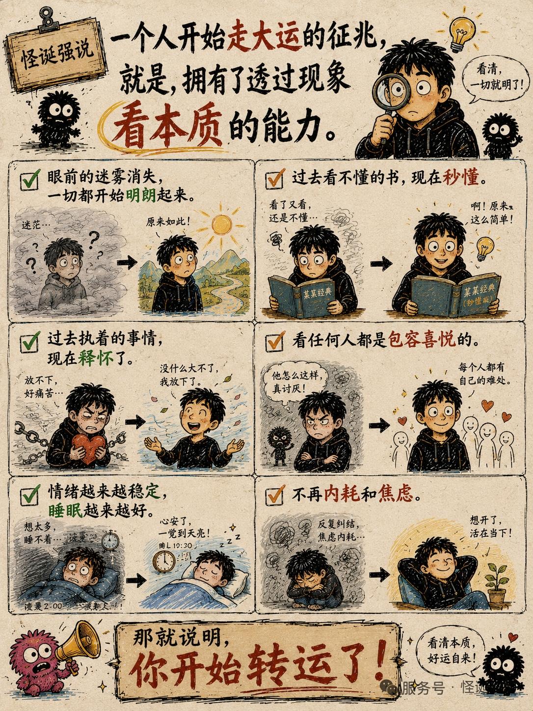 把本质彻底琢磨透之后，局势便开始反转。好运气也自此悄然拉开序幕！

前两年我接连