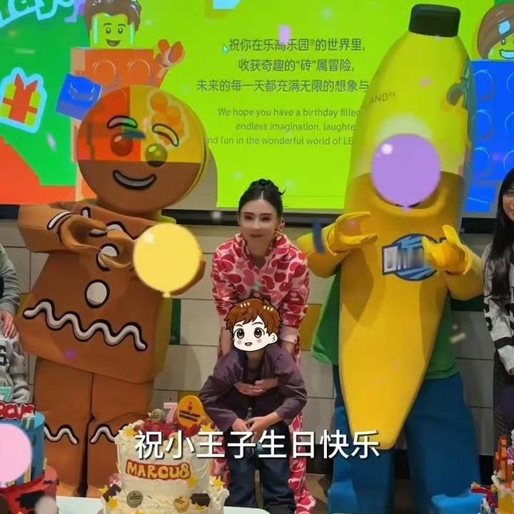 张柏芝为小儿子庆祝7岁生日，最小的儿子都这么大了，但是孩子的长相以及孩子的爸爸一