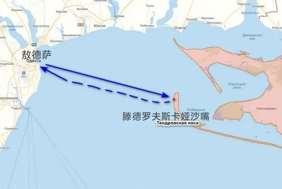 乌军试图在赫尔松州黑海沿岸附近的滕德罗夫斯卡沙嘴登陆，但遭到失败。
上星期日晚上