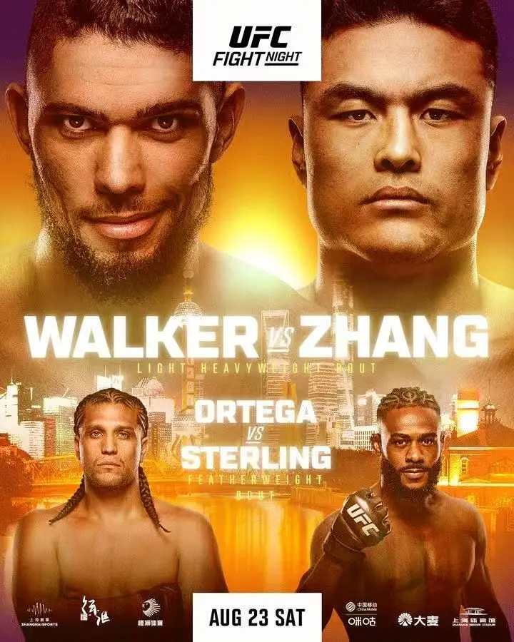 UFC上海站。上海站这海报真是帅😎