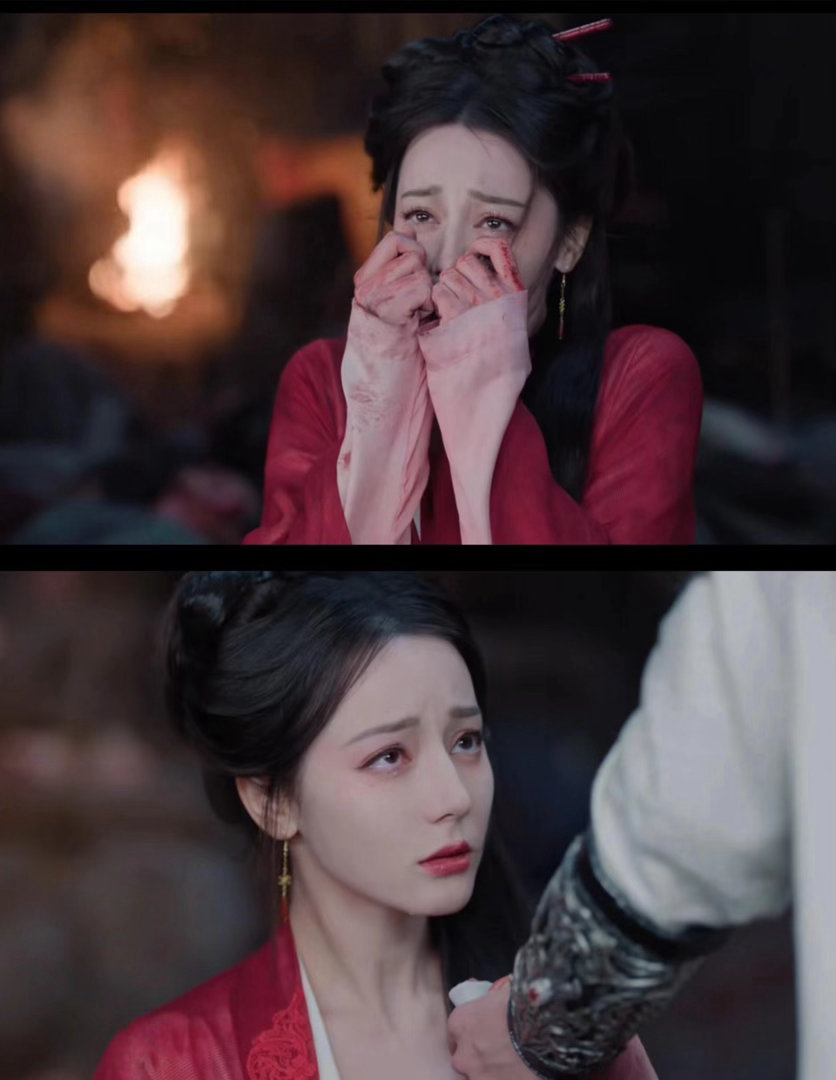 白日提灯10后小演员哭戏每次看迪丽热巴的古装都被惊艳到，《白日提灯》里气质与演技