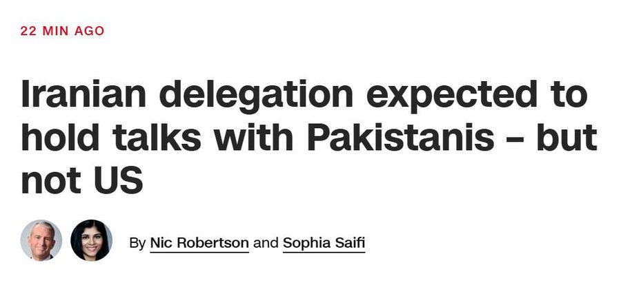 前往伊斯兰堡的伊朗代表团将与巴基斯坦人会面，但不会与美国人会面。玻利瓦尔英雄之地