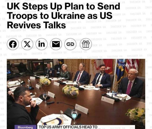彭博社报道说，全球知名百年老字号搅屎棍大英已决定强行上桌，如果达成俄乌和平协议，