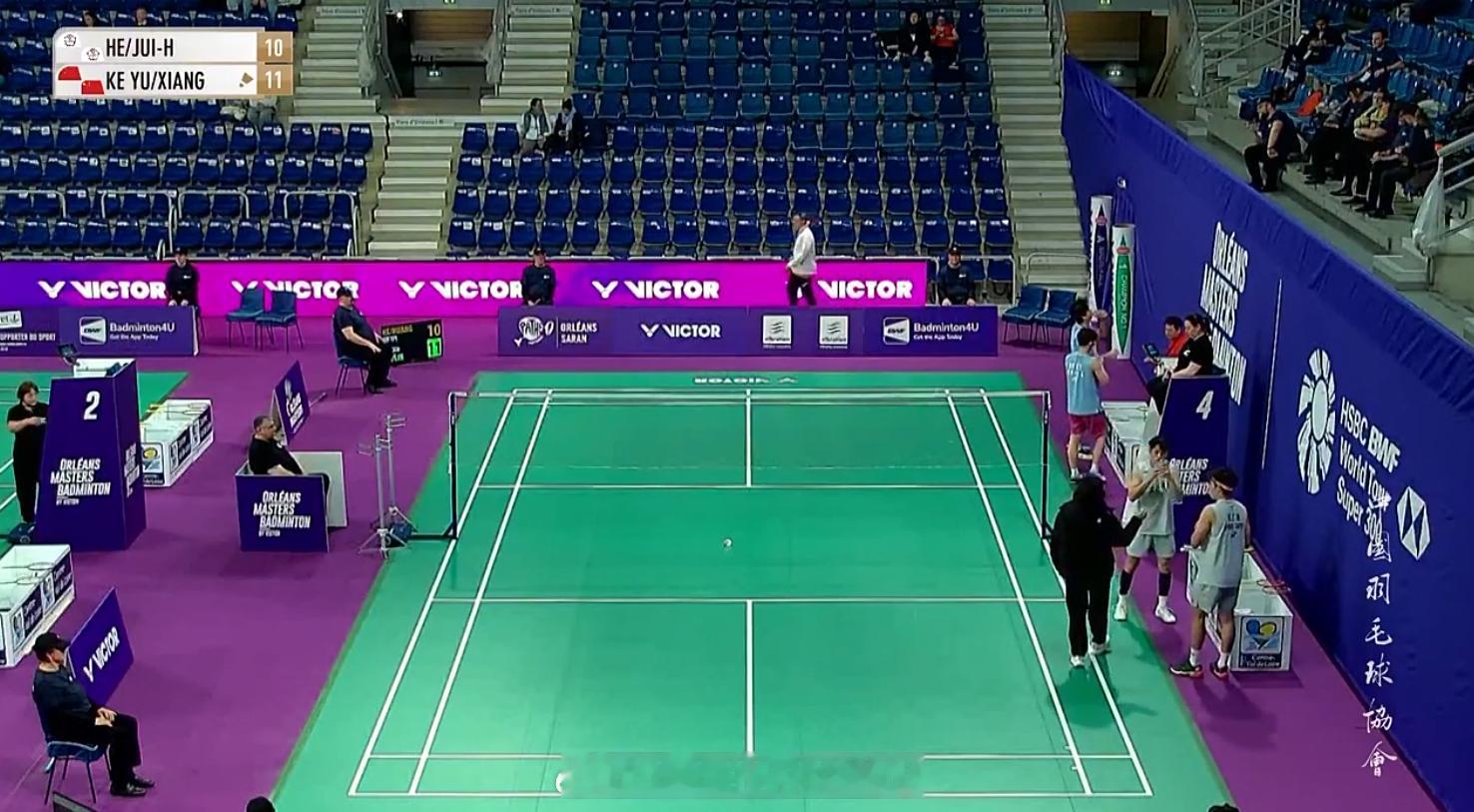 男双 1/16赛 何志伟/黄睿璿 10-11 胡珂源/林祥毅2026年奥尔良羽毛