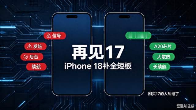 再见17！iPhone18彻底补全所有短板，刚买17的人心态崩了