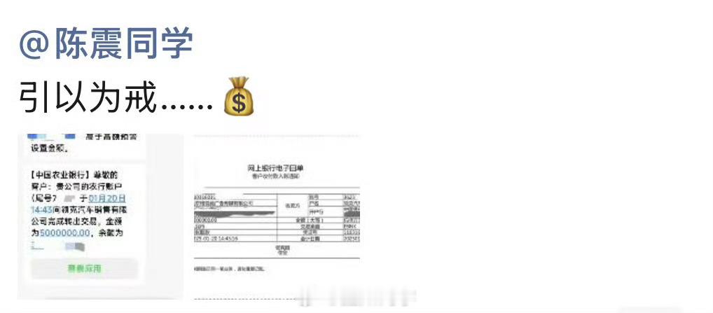 陈震赔付领克500万元违约金 陈震不愧是车圈的顶流啊，500万违约金说给就给！希