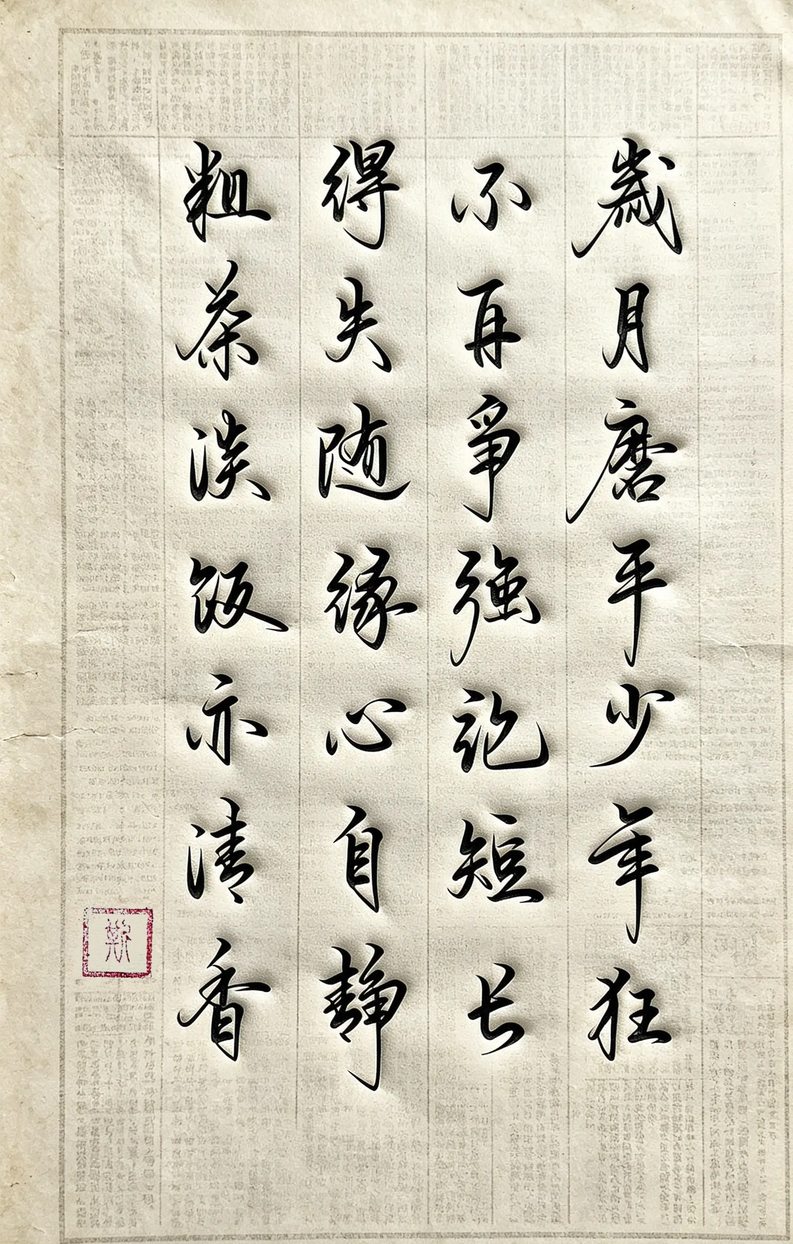 写字是一种生活 打油诗 生活感悟