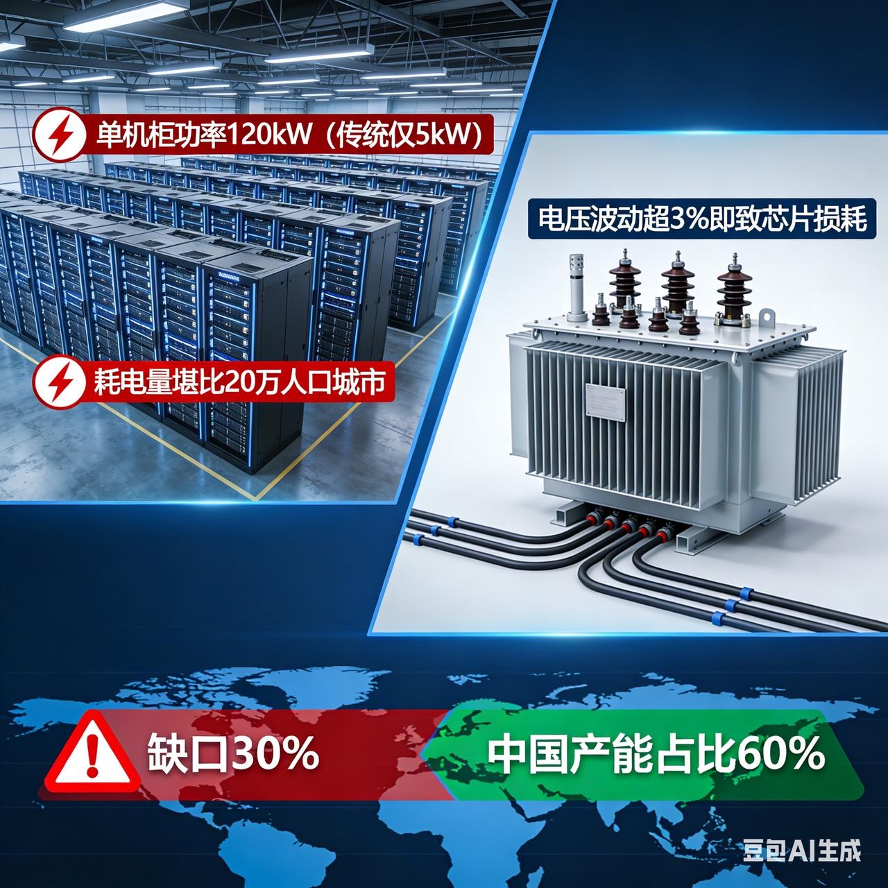 全球疯抢中国“电力心脏”：AI狂潮下，这台“铁疙瘩”凭什么让欧美加价20%也要插