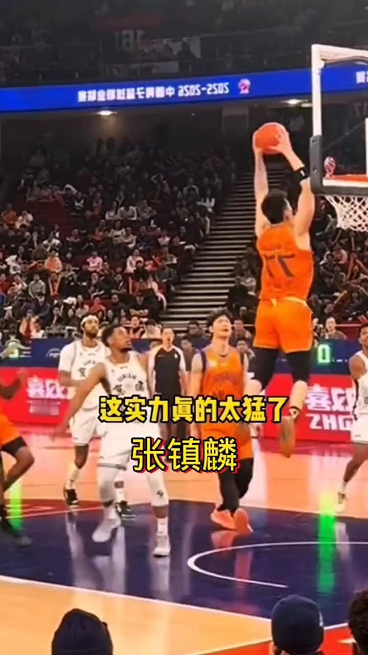 张镇麟起飞了。
张镇麟的平框扣篮真的太炸裂了，重返巅峰，这实力真的太猛了。
