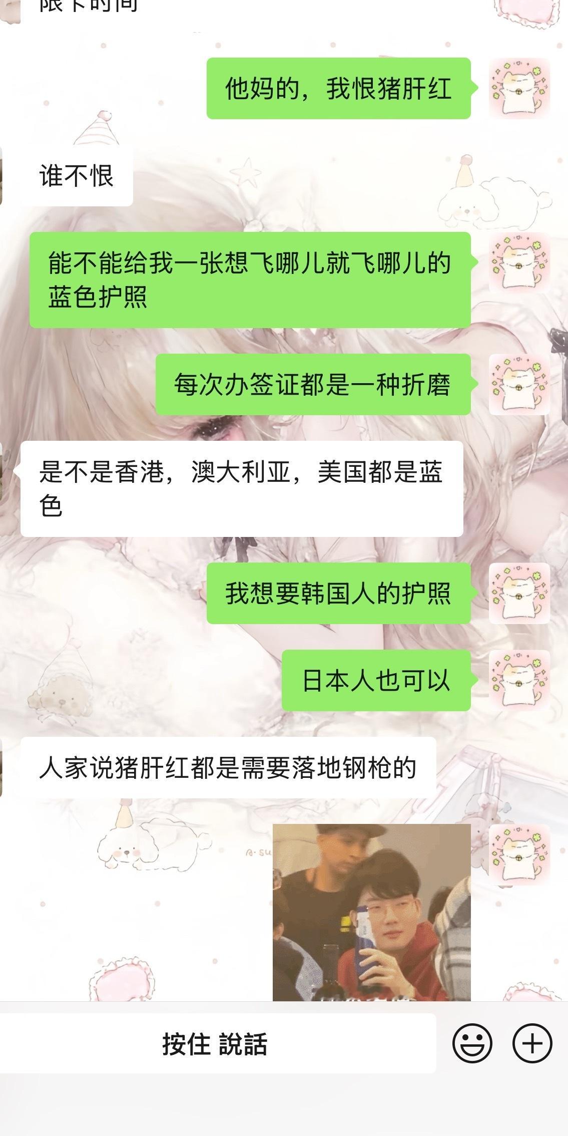 其实我一直在等我的猪肝红自己褪色成蓝色 