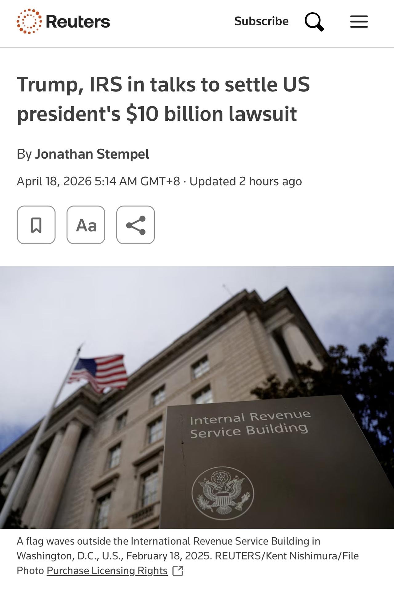 特朗普巨额诉讼自己政府，然后自己人组织庭外和解，自己政府巨额赔款给自己？

特朗