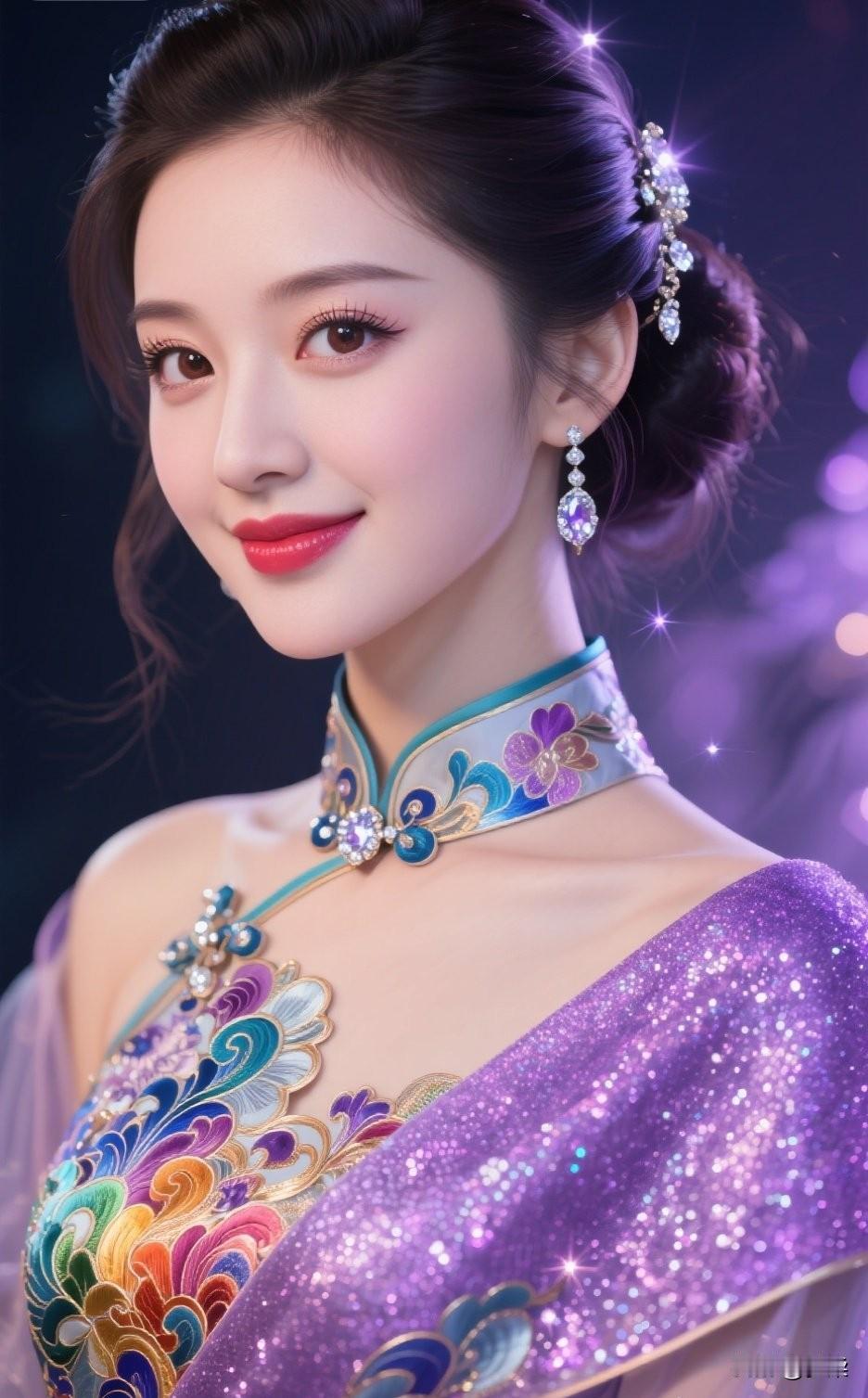 梦幻仙女风，紫色礼服惊艳亮相！紫色梦幻裙 紫色仙女礼服 紫色梦幻长裙 梦幻紫礼服