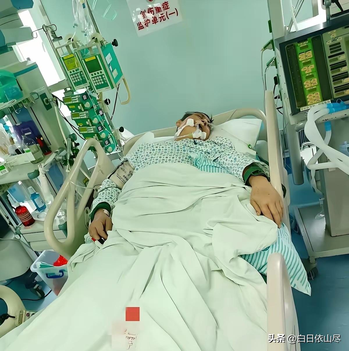 没人味了！上海，男子躺在医院的病床上，已经意识不清，生命已走到了尽头，他的二婚妻