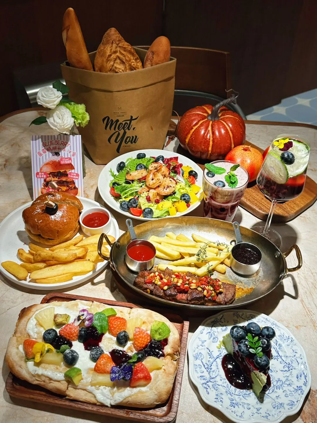 蓝莓限定漂亮饭🫐这家意式餐厅把我拿捏了