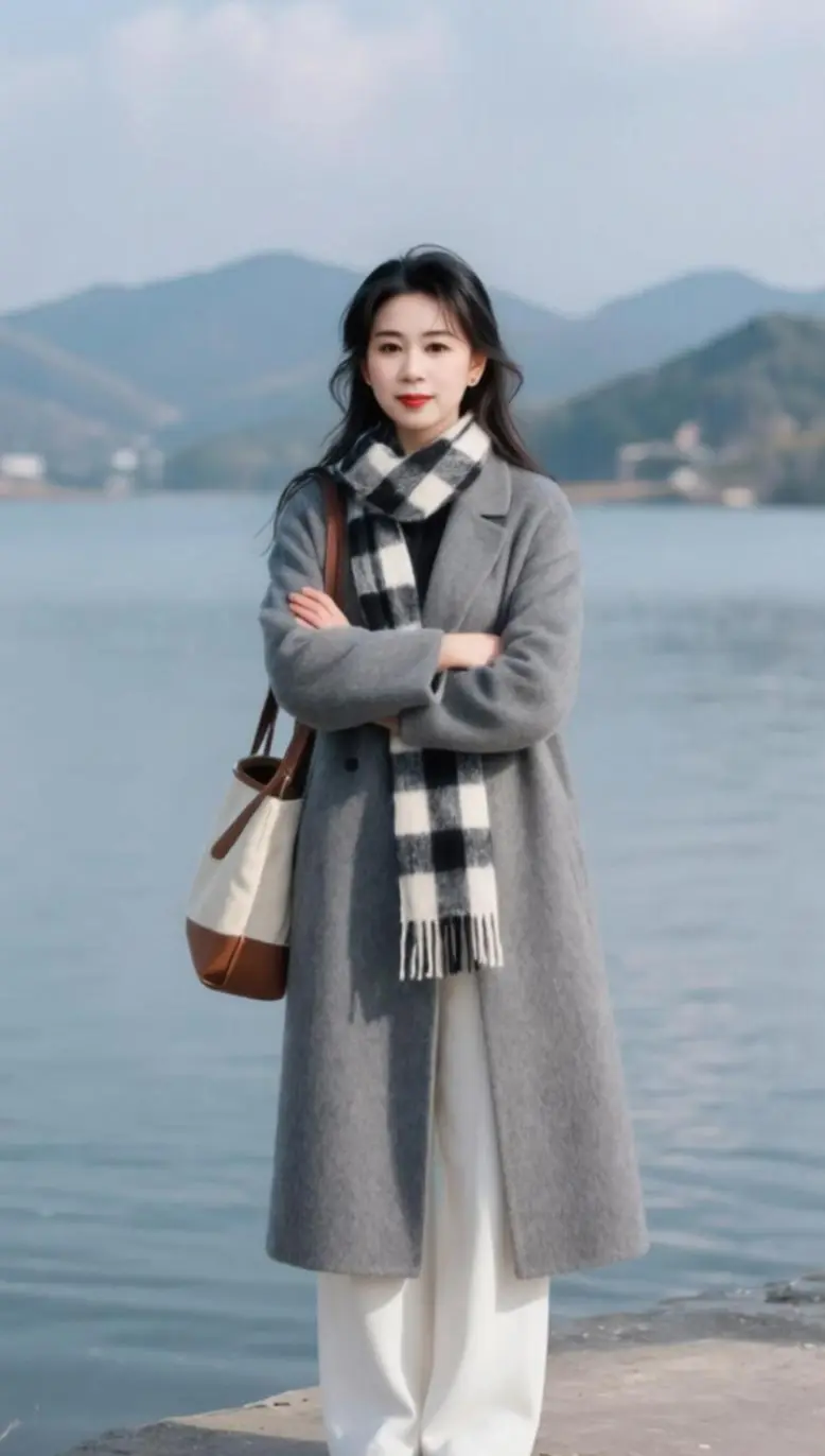 AI湖畔生活照 ai创作