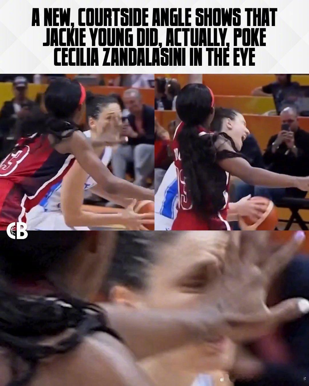 真碰到眼睛了，没演戏！昨日意大利女篮和美国女篮的争议瞬间！最后时刻，意大利球员赞