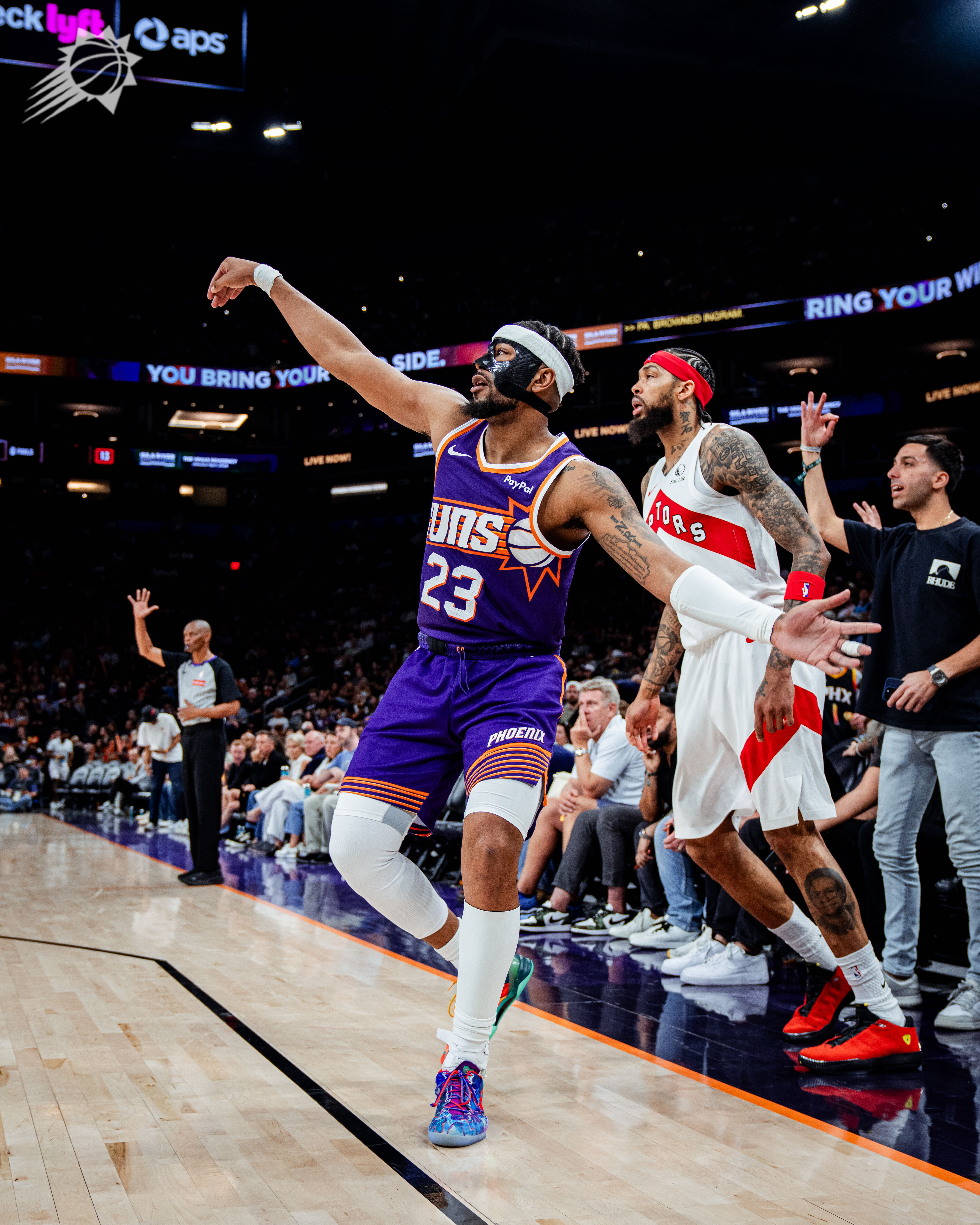 鸡皮 ✖️ 好胜 两人本场比赛合砍30分！！！菲尼克斯太阳 ｜旭日东升 ｜猛龙v