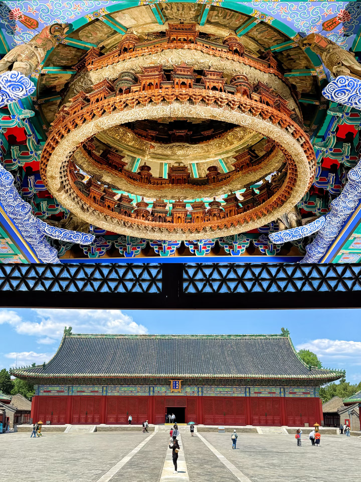 来北京只为了抬头仰望它，绝美星空藻井‼️
