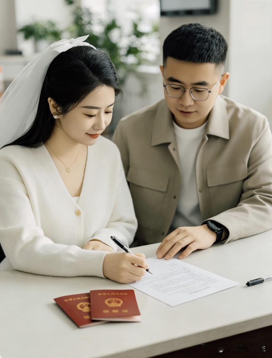 一位婚恋顾问说：
​“结婚证，是这个世界上唯一一份，允许你把半条命和半副身家，交
