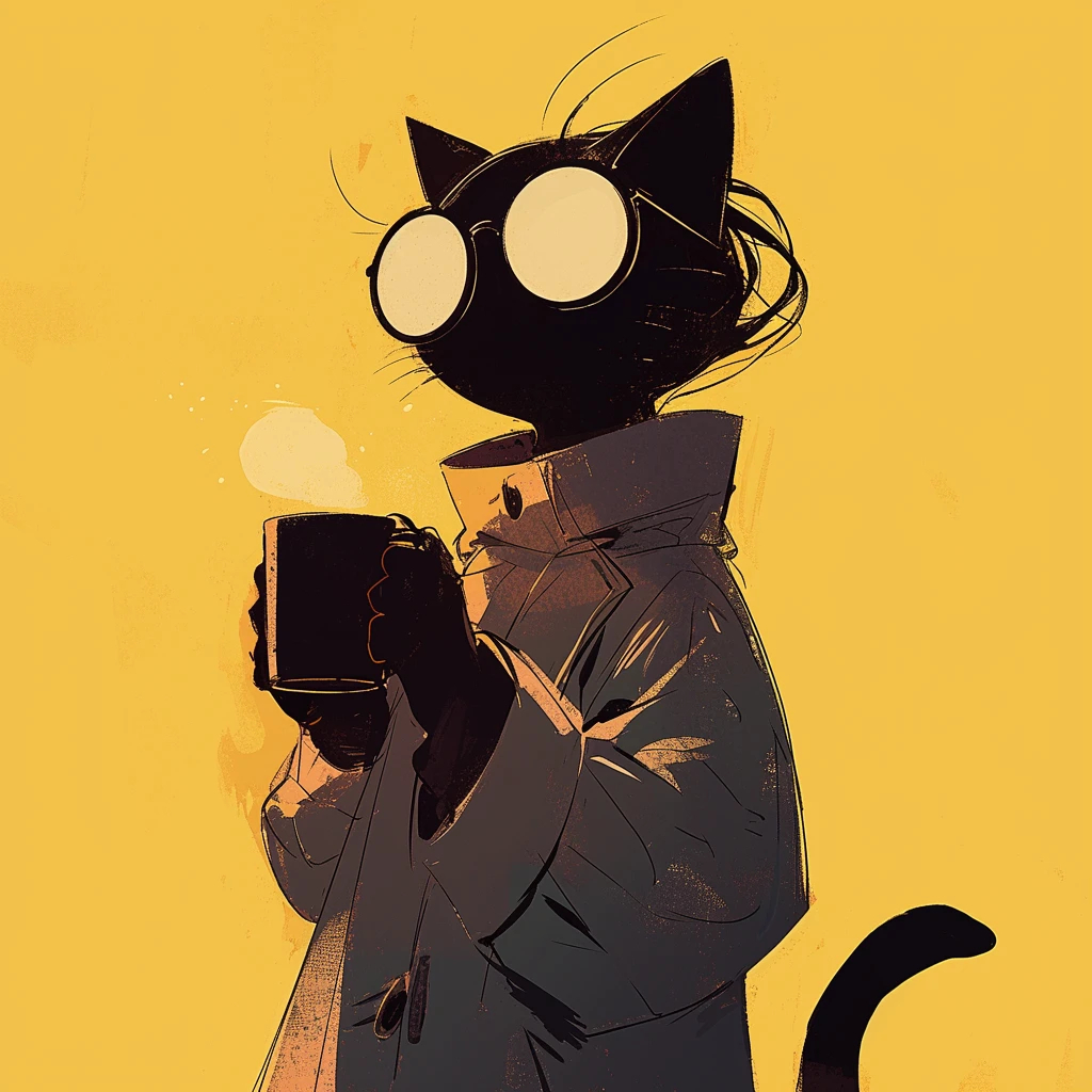 咖啡猫 | 猫咪头像#夏日次元盛典# ​​​