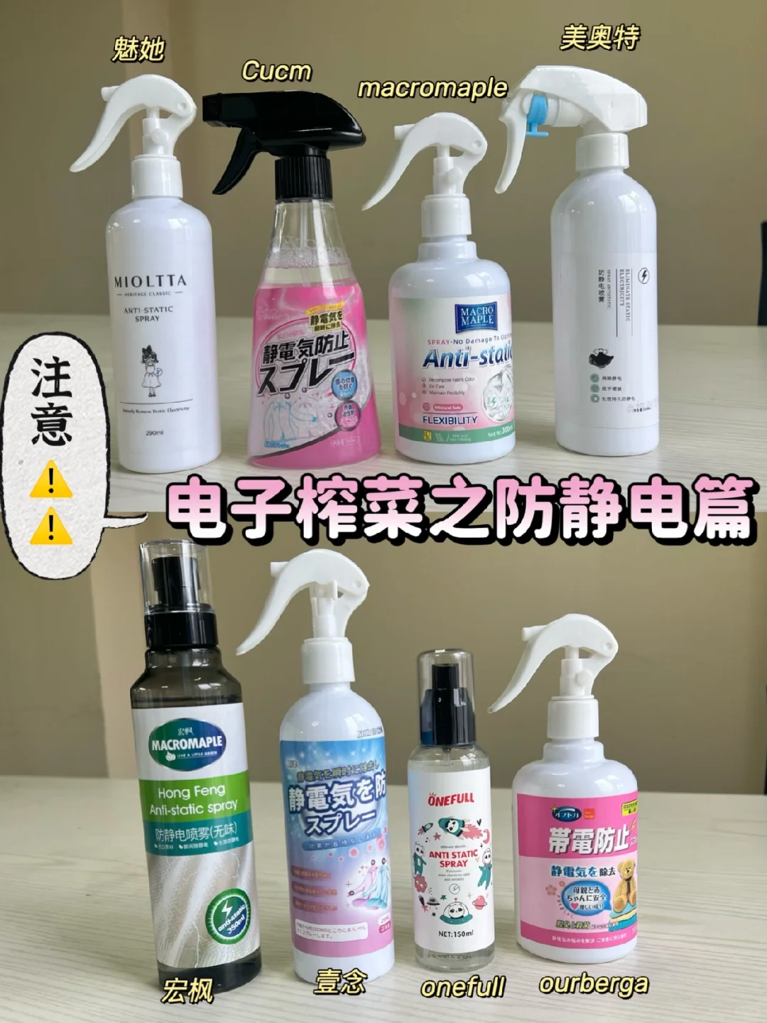 自用才敢说！新品防静电喷雾怎么选很重要！