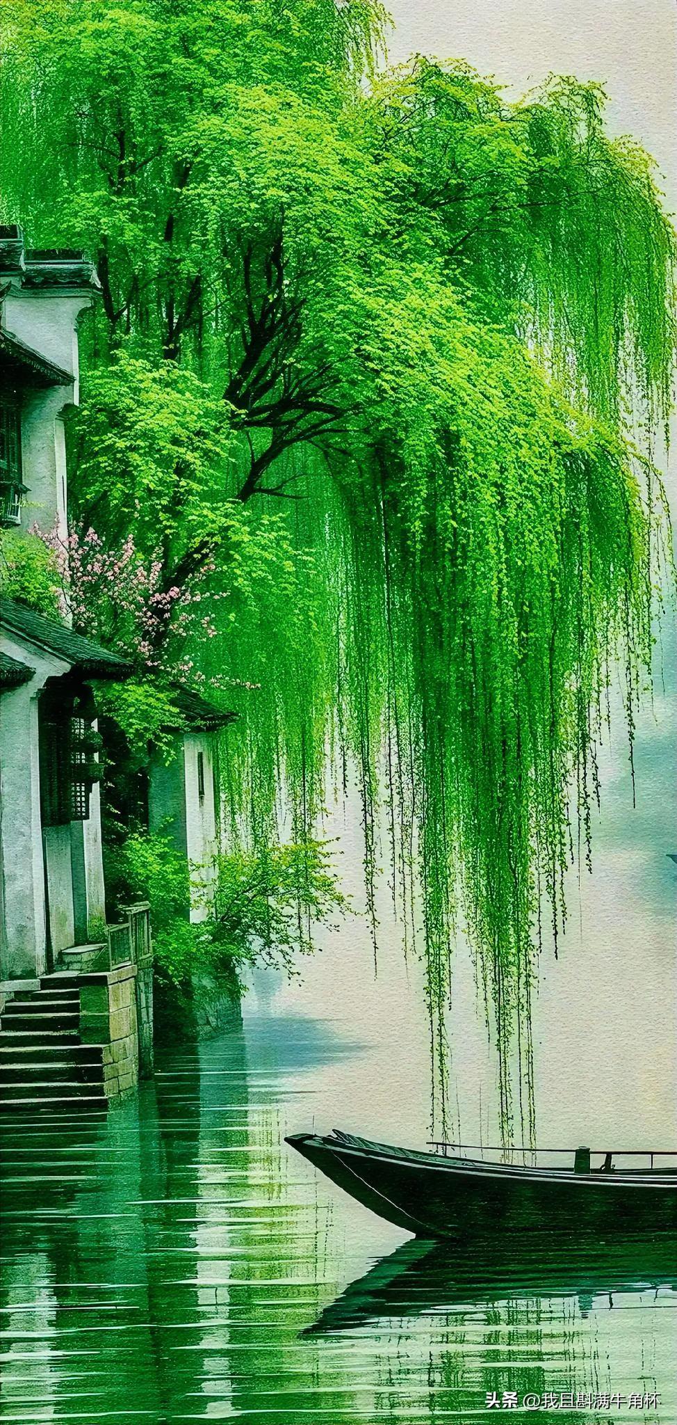 下联：半江春水送行舟
上联：有请雅士[玫瑰][玫瑰][玫瑰]
