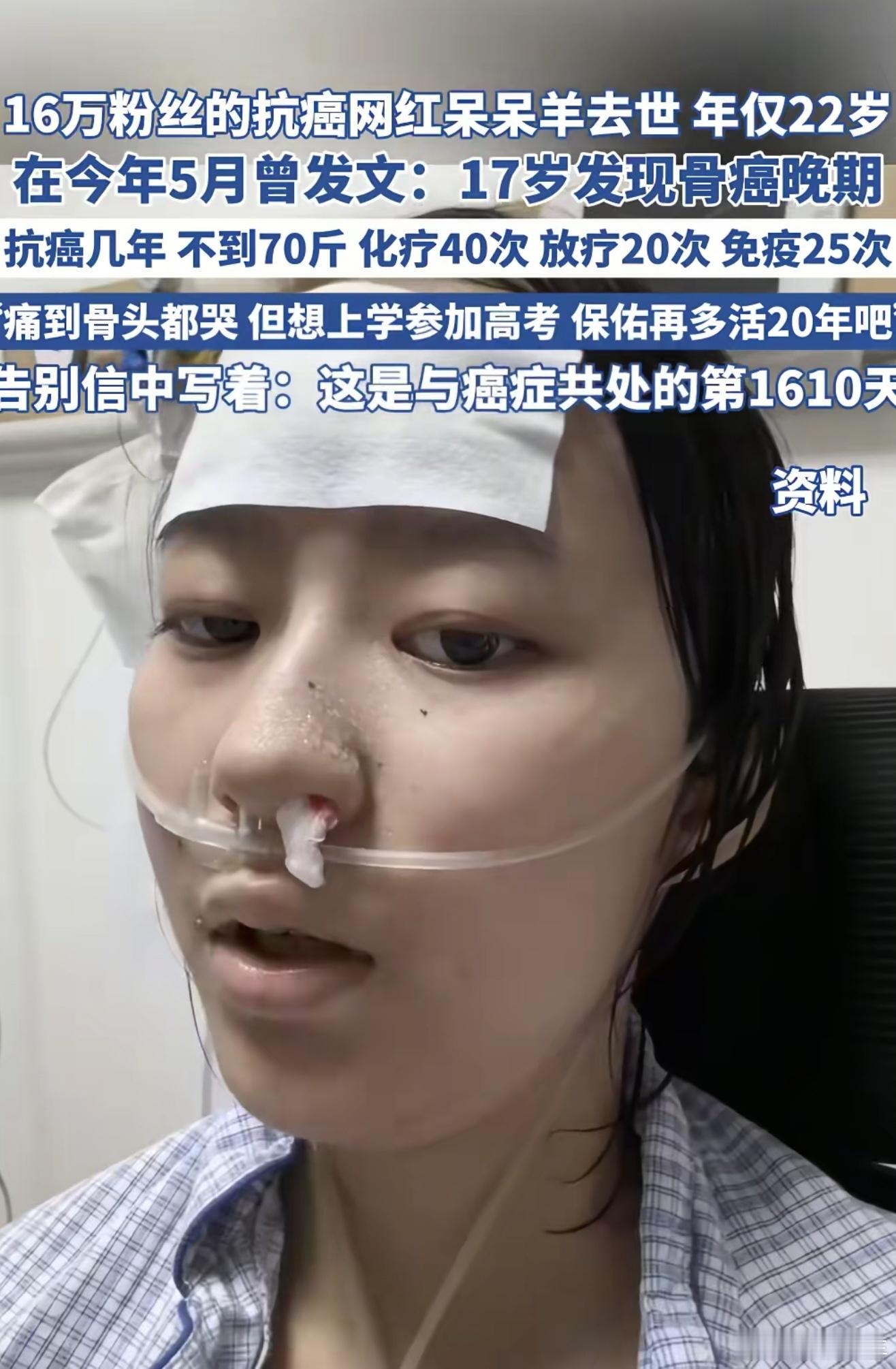 抗癌网红呆呆羊去世天呐，好可惜还那么小，一路走好，希望你下辈子要健健康康的 ​​