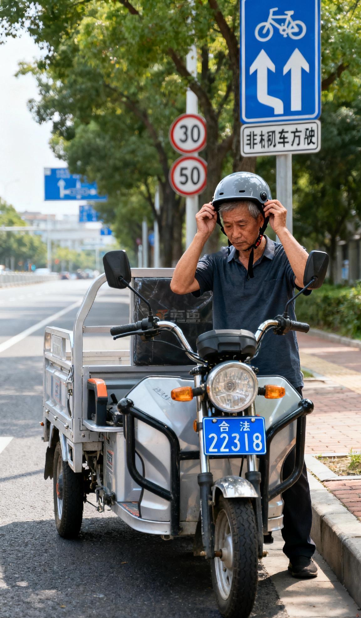 电动三轮车上路该如何行驶?电动三轮车上路需先取得合法号牌，优先行驶于非机动车道（